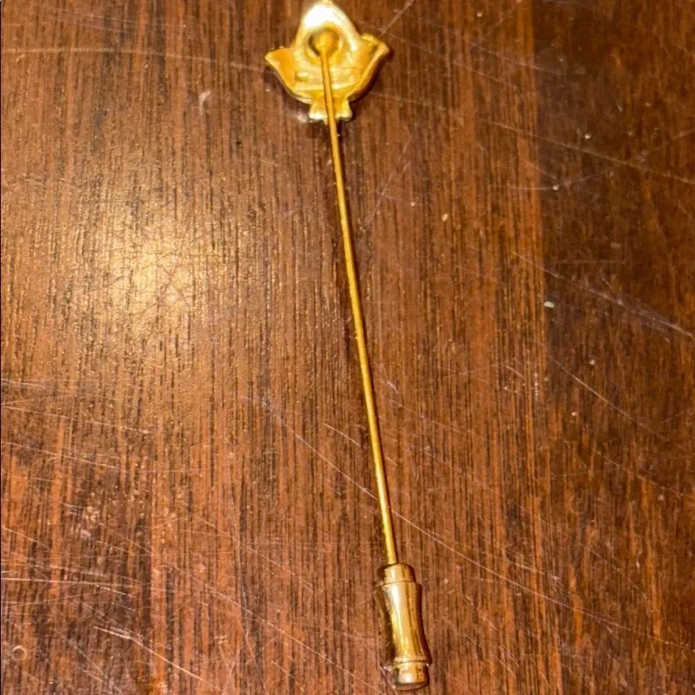 Dainty White rose stick pin